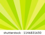yellow and green rays. radial... | Shutterstock .eps vector #1146831650