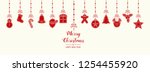 merry christmas and happy new... | Shutterstock .eps vector #1254455920