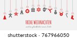 merry christmas in german ... | Shutterstock .eps vector #767966050