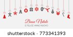 buon natale   merry christmas... | Shutterstock .eps vector #773341393