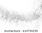 black grainy texture isolated... | Shutterstock .eps vector #614734250