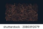 coffee forest. vector graphic... | Shutterstock .eps vector #2080392079