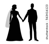 Bride And Groom Silhouette Free Stock Photo - Public Domain Pictures