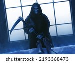 Small photo of Grim reaper death, Halloween theme