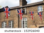 Flag Of Great Britain With...
