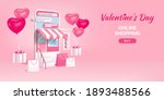 valentine's day online shopping ... | Shutterstock .eps vector #1893488566