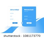 modern minimalistic website... | Shutterstock .eps vector #1081173770
