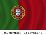 the national flag of portugese. ... | Shutterstock .eps vector #1568956846