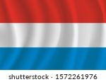 holland flag  satin curtain... | Shutterstock .eps vector #1572261976