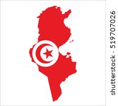 tunisia map | Shutterstock .eps vector #519707026