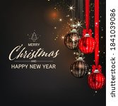 luxury christmas social media... | Shutterstock .eps vector #1841039086