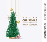 christmas social media promote... | Shutterstock .eps vector #1841043010