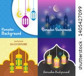 ramadan background vector... | Shutterstock .eps vector #1405427099