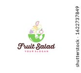 fruit salad logo design vector | Shutterstock .eps vector #1622737849