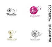 Dandelion Logo Template Vector