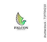 falcon logo vector art | Shutterstock .eps vector #719704210