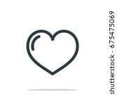 love icon logo template... | Shutterstock .eps vector #675475069