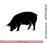 Farm Animal   Pig Silhouette...