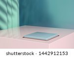 minimalistic showcase with... | Shutterstock . vector #1442912153