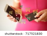 e commerce online shopping... | Shutterstock . vector #717521830