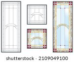 stained glass with a place for... | Shutterstock .eps vector #2109049100