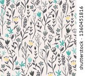 cute floral seamless pattern.... | Shutterstock .eps vector #1360451816