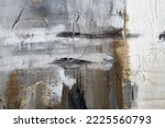 Small photo of Texture concrete wall with a painted layer of plaster and paint, beige, gray, black architecture abstract background.