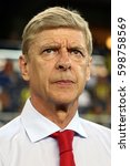 Small photo of 21 August 2013. Istanbul, Turkey. Arsene Wenger is a French football manager and former player. He has been the manager of Arsenal since October 1996.
