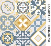 vintage seamless tile pattern... | Shutterstock .eps vector #1841689039