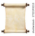 Vertical Scroll Or Parchment...