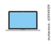laptop computer vector eps10... | Shutterstock .eps vector #659549359