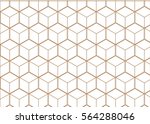 vector geometric cubes pattern  ... | Shutterstock .eps vector #564288046