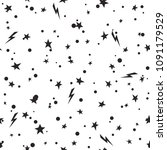 seamless fairytale pattern with ... | Shutterstock .eps vector #1091179529