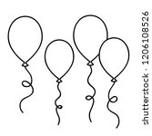 Balloons Simple Drawing Outline ...