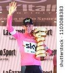Small photo of ROME, ITALY - MAY 27,2018: Chriss Froome winner during 101th edition of Giro d'Italia, final Stage in Rome.