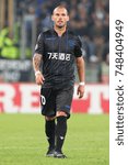 Small photo of ROME, ITALY - NOVEMBER 2,2017: Westey Sneijder during Uefa Europa League SS Lazio Vs Nizza at the Olimpic Stadium on November 2, 2017 in Rome.