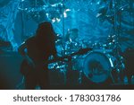 Small photo of METALDAYS, Tolmin, Slovenia - July 24th 2019: John Myung, bass player of a American progressive metal band Dream Theater preforming on stage at MetalDays Festival in Tolmin, Slovenia