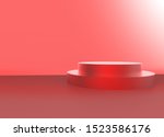 3d render designs of red stage... | Shutterstock . vector #1523586176