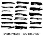 black ink grunge brush set... | Shutterstock .eps vector #1291867939