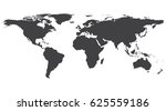 blank grey similar world map... | Shutterstock .eps vector #625559186