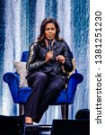 Small photo of 17 April 2019. Ziggo Dome, Amsterdam, The Netherlands. Michelle Obama Becoming: An Intimate Conversation