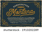 a vintage script font. this... | Shutterstock .eps vector #1913202289