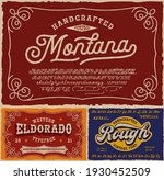 vintage fonts bundle  this set... | Shutterstock .eps vector #1930452509