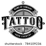 vintage tattoo lettering... | Shutterstock .eps vector #784109236