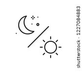 day and night moon icon vector | Shutterstock .eps vector #1227084883