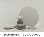 abstract minimal scene with... | Shutterstock . vector #1927729919
