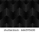 geometric strip  pattern.  ... | Shutterstock .eps vector #666595630