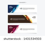 banner design abstract vector... | Shutterstock .eps vector #1431534503