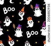 happy halloween party seamless... | Shutterstock .eps vector #2006882936