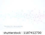 abstract plexus background with ... | Shutterstock .eps vector #1187412730